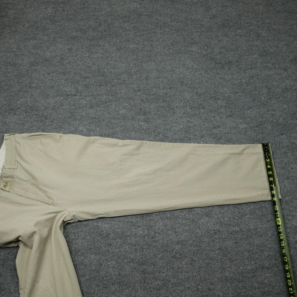 Polo Ralph Lauren Jeans Mens 35x32 Tan Philip Pant Classic Chino Cotton Twill